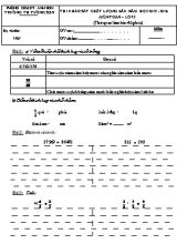 Đề thi khảo sát chất lượng đầu năm môn Toán Lớp 5 - Năm học 2015-2016 - Trường TH Tường Sơn
